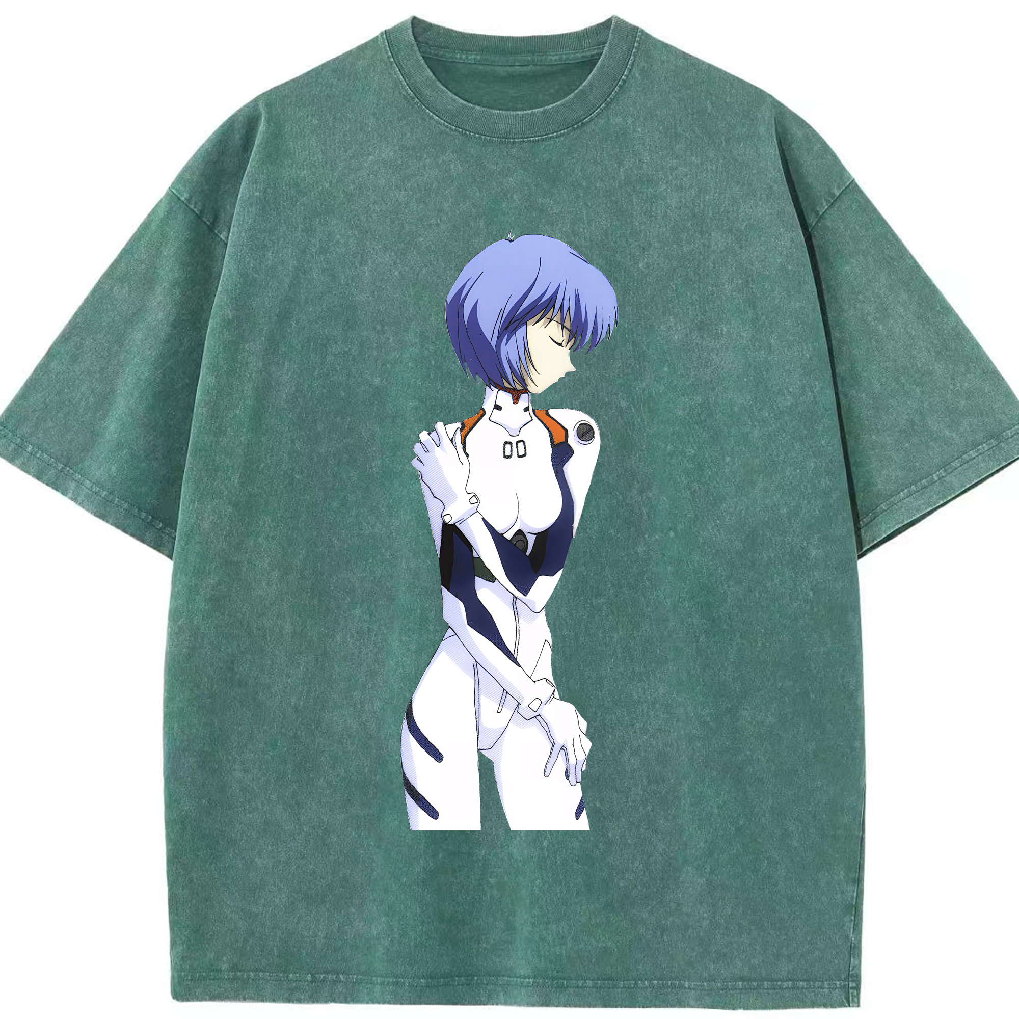 （画像用） EVA 新世紀エヴァンゲリオン 綿100% ヴィンテージ風 半袖Tシャツ（フロントプリント）